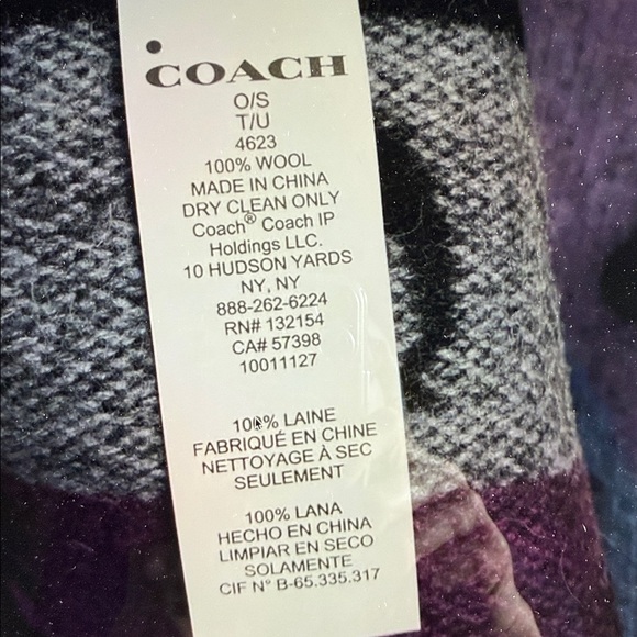 Luxurious Black Multicolor Stars and Stripes 100% wool. - Picture 5 of 5